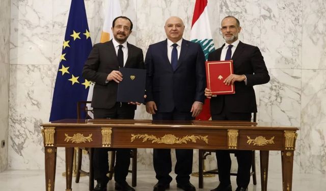 Güney Kıbrıs ile Lübnan MEB sınırlandırma anlaşması imzaladı