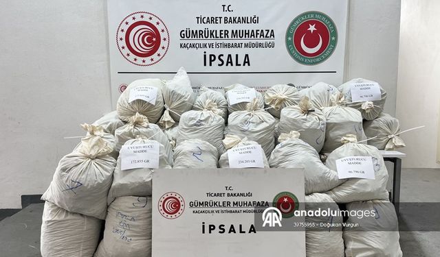 İpsala Sınır Kapısı'nda 2 ayda 503 kilogram uyuşturucu ele geçirildi