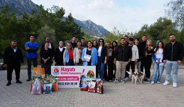 GAÜ İletişim Fakültesi'nden Girne Belediyesi Hayvan Barınağı ve Rehabilitasyon Merkezi'ne ziyaret