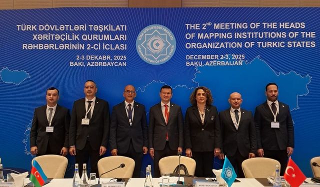 KKTC, Bakü'de düzenlenen TDT Harita Kurumları toplantısında temsil edildi