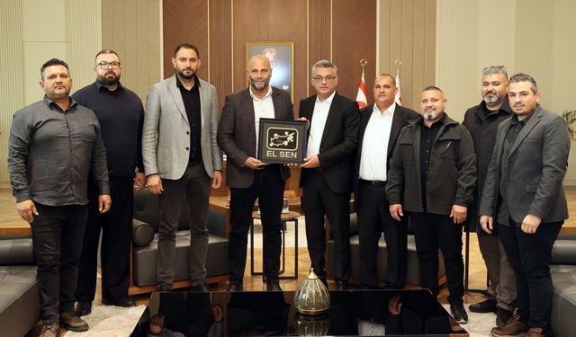 Cumhurbaşkanı Tufan Erhürman, EL-SEN yönetimini kabul etti