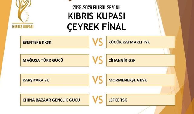 Eşleşmeler belirlendi