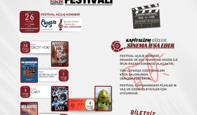14. Uluslararası İşçi Filmleri Festivali perşembe günü başlıyor