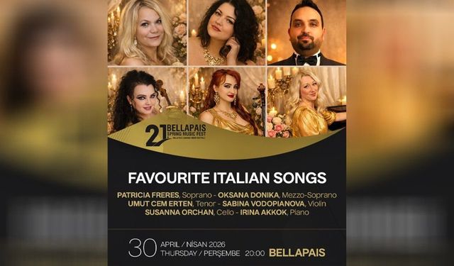 Bellapais İlkbahar Müzik Festivali'nde yarın akşam İtalyan şarkıları konseri yer alacak