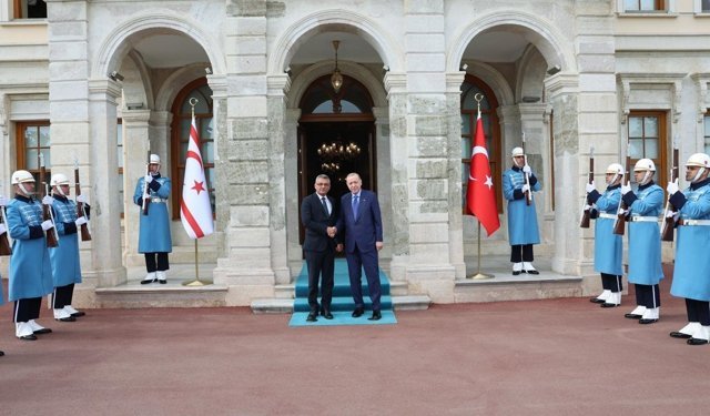 Cumhurbaşkanı Erhürman, TC Cumhurbaşkanı Erdoğan'la görüştü