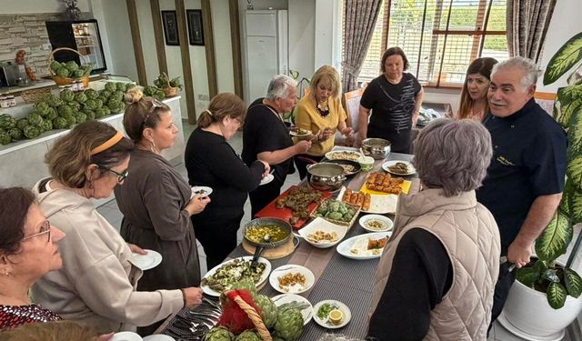 Güzelyurt Belediyesi'nin ürettiği enginarlar gastronomi etkinliğinde kullanıldı