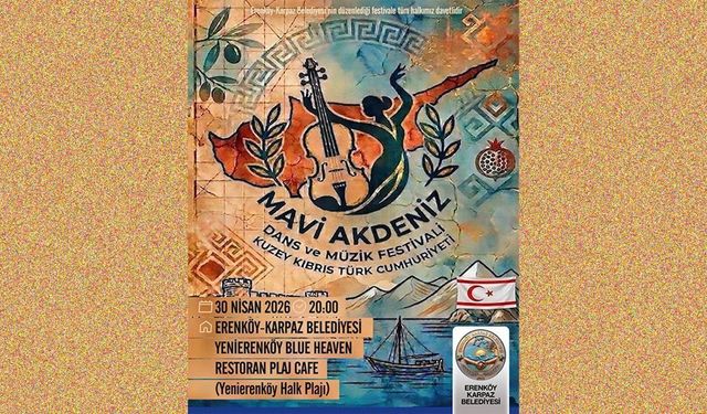 'Mavi Akdeniz Dans ve Müzik Festivali' perşembe günü Yenierenköy Halk Plajı'nda gerçekleştirilecek