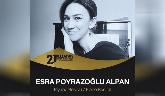 Piyanist Alpan, cumartesi akşamı Bellapais'te resital verecek