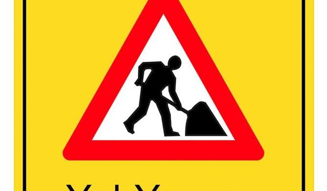 İskele - Çayırova bölünmüş anayol güzergâhında yol yapım çalışması