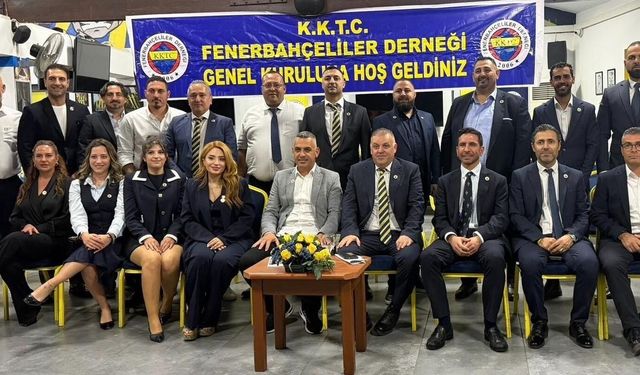 KKTC Fenerbahçeliler Derneği'nde Tolga Ahmet Raşit yeniden başkan seçildi