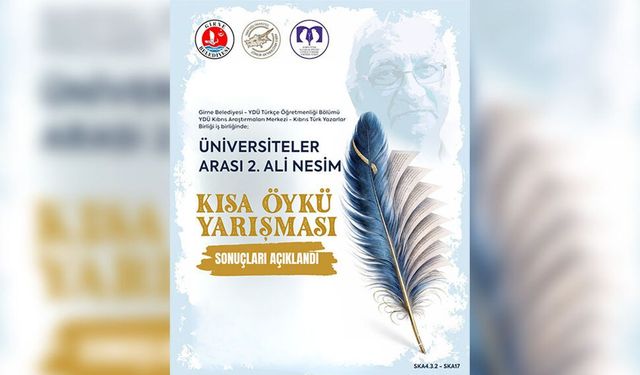 Ali Nesim Kısa Öykü Yarışması'nda dereceye girenler açıklandı