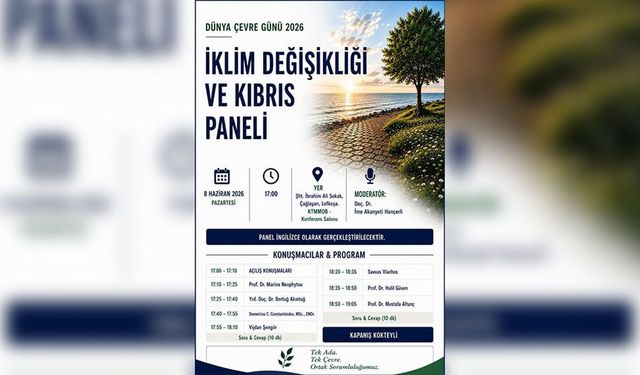 İki toplumlu 'İklim Değişikliği ve Kıbrıs Paneli' düzenleniyor
