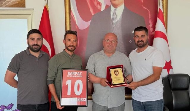 Karpaz Spor Akademisi'nden Bakırcı'ya teşekkür