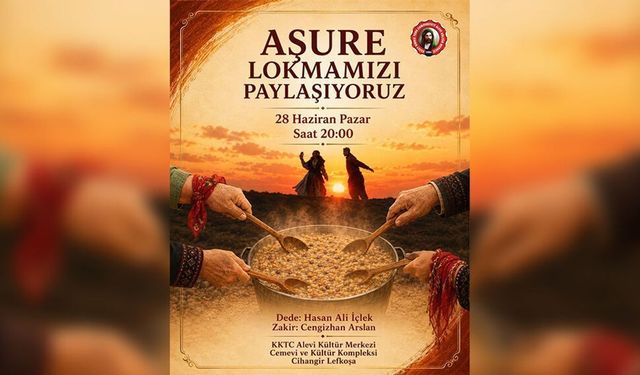 KKTC Alevi Kültür Merkezi 'Aşure Lokması' etkinliği düzenliyor