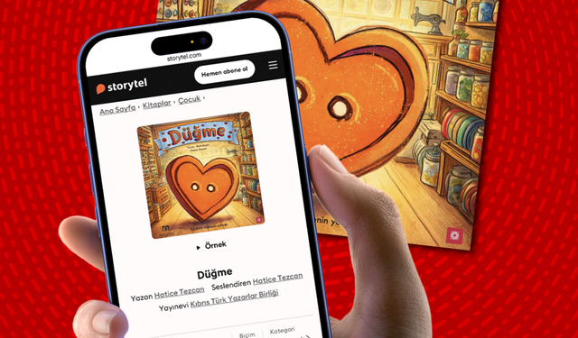 Çocuk kitabı 'Düğme' Storytel'de yayınlandı