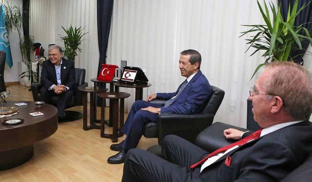 Dışişleri Bakanı Ertuğruloğlu, İSİPAB Genel Sekreter Yardımcısı Büyükelçi Sijani'yi kabul etti