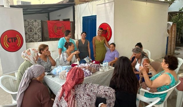 CTP Kadın Örgütü 'Hayaller Örülür' Projesi'nin ilk buluşması Haspolat'ta düzenlendi