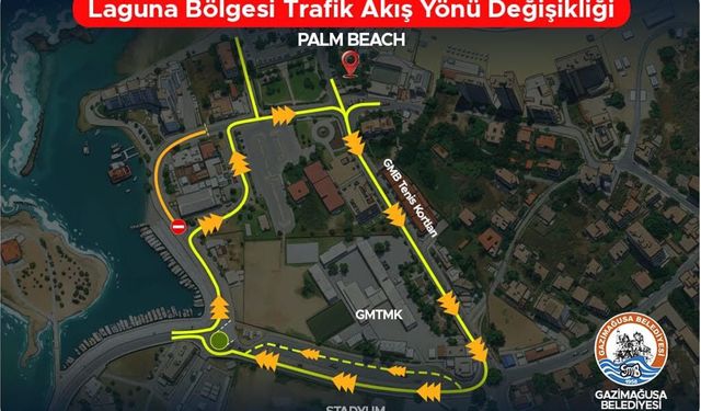 Laguna bölgesinde trafik akış yönü değiştiriliyor