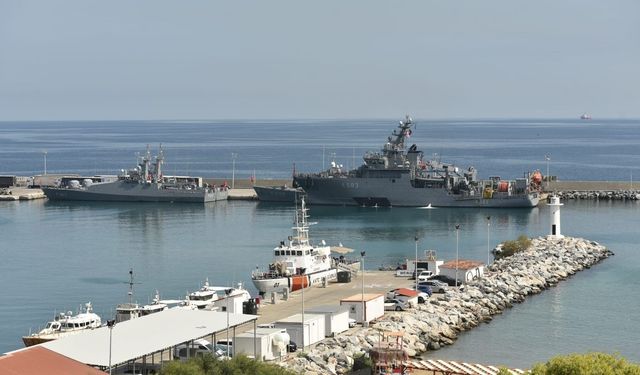 Türkiye'den gelen arama gemisi Girne açıklarındaki çalışmalara katıldı