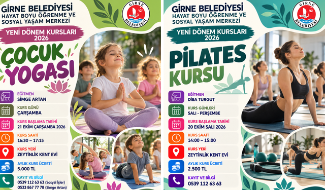 Girne Belediyesi yeni dönem kursları düzenliyor