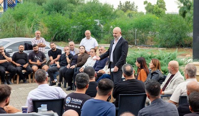 UBP Gazimağusa Belediye Başkan adayı Bozkurt, sanayi bölgesini ziyaret etti