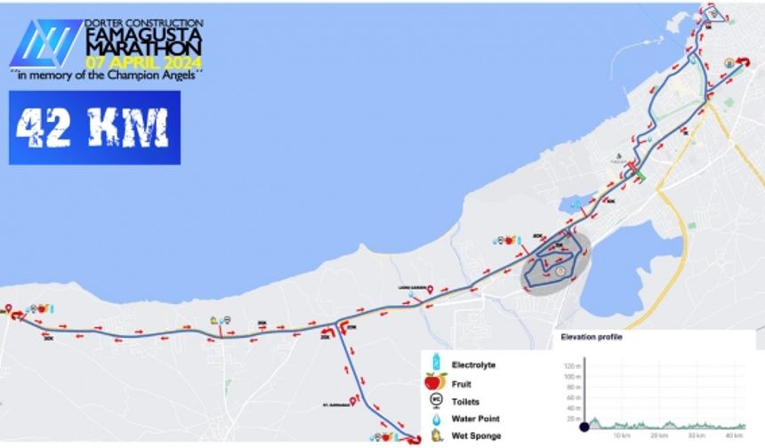 Dikkat ! Dörter Mağusa Maratonu nedeniyle pazar günü bazı yollar trafiğe kapalı olacak