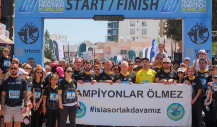 Gazimağusa’da Dörter Mağusa Maratonu “Adalet için koşuyoruz” temasıyla yapıldı