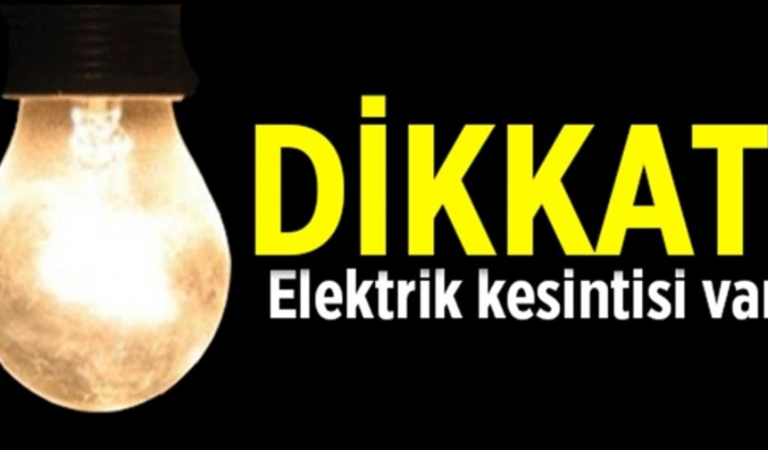 Lefkoşa'da bazı bölgelerde 30'ar dakikalık dönüşümlü elektrik kesintisi olacak!