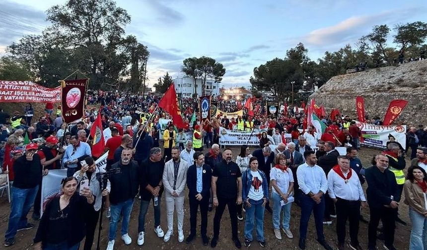 1 Mayıs ara bölgede iki toplumlu etkinlikle kutlandı