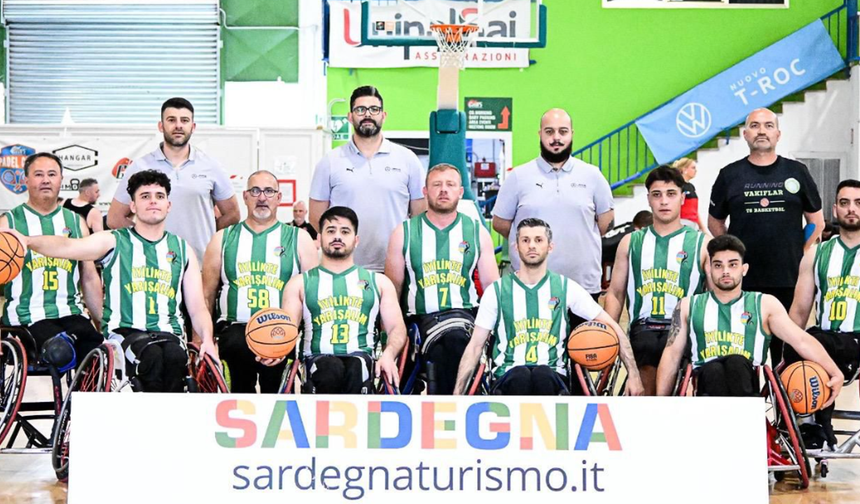 Engelliler Spor Federasyonu’nun Vakıflar Tekerlekli Sandalye Basketbol Takımı İtalya’dan namağlup döndü