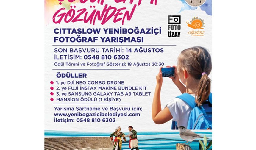 “Çocukların Gözünden Cittaslow Yeniboğaziçi” Fotoğraf Yarışmasına başvurular başladı