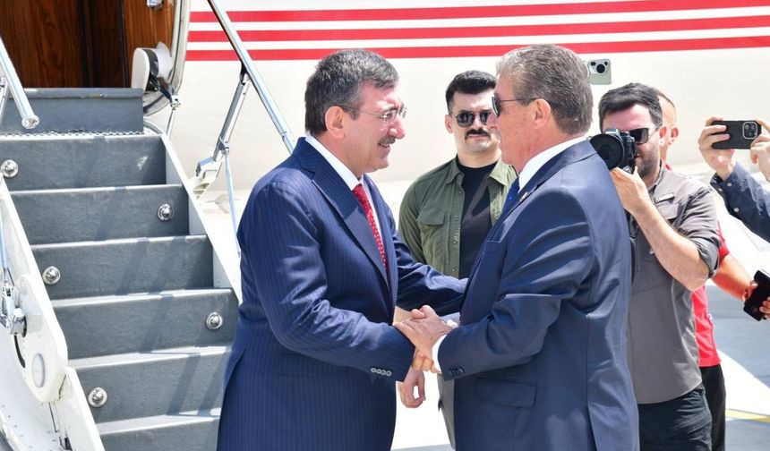 Türkiye Cumhuriyeti Cumhurbaşkanı Yardımcısı Yılmaz KKTC’ye geldi