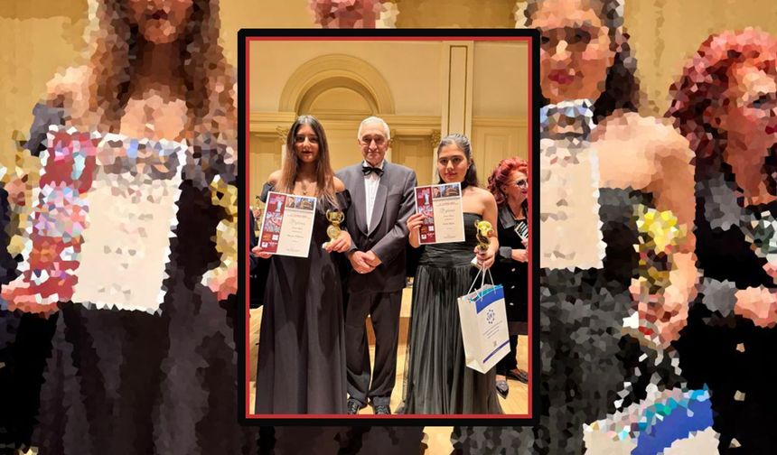 Piyanist Kasimov ile öğrencileri Bilen ve Akbatu'dan New York'ta başarı