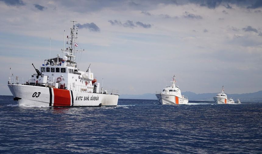 TC ve KKTC sahil güvenlik unsurlarından Girne'de müşterek liman ve deniz eğitimi