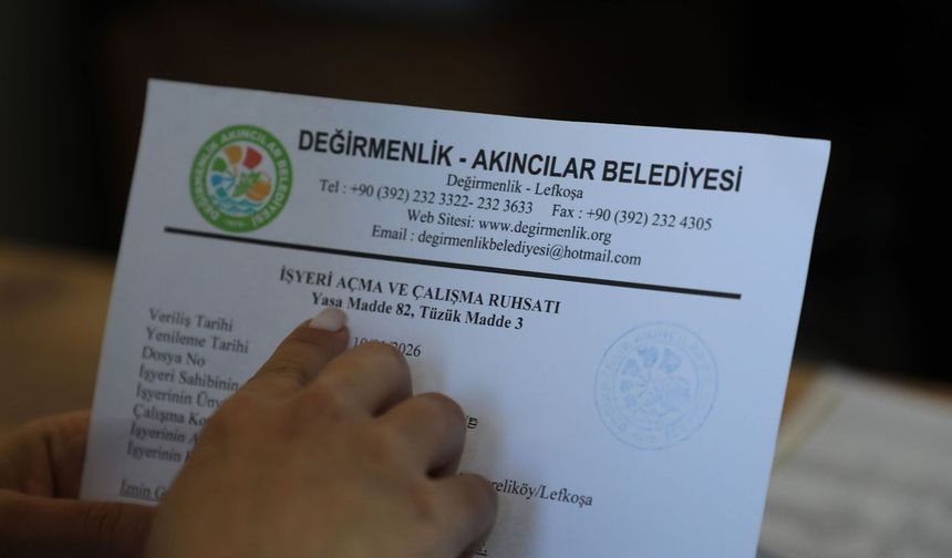 Değirmenlik Akıncılar Belediyesi, iş yeri açma izinlerinin yenilenmesi konusunda uyardı