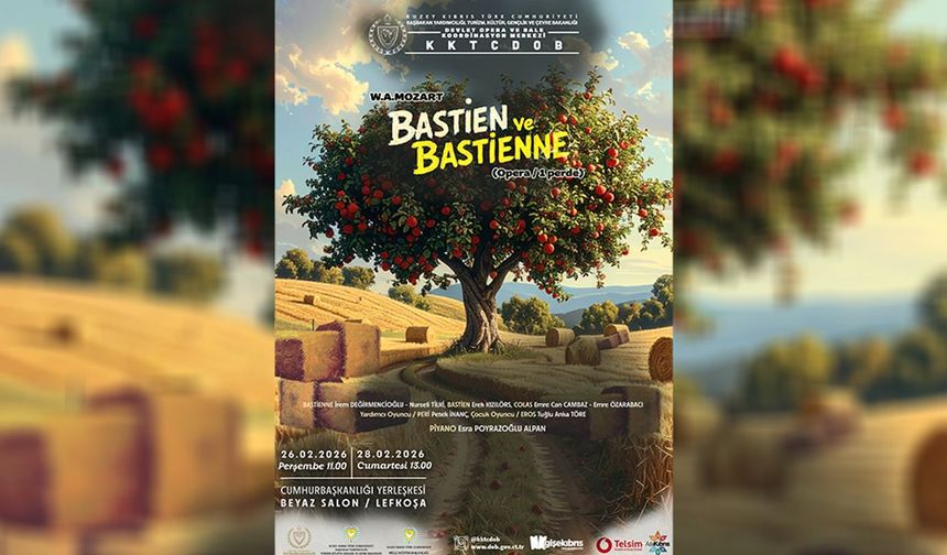 KKTCDOB'dan çocuklar ve gençlere özel opera: 'Bastien ve Bastienne'