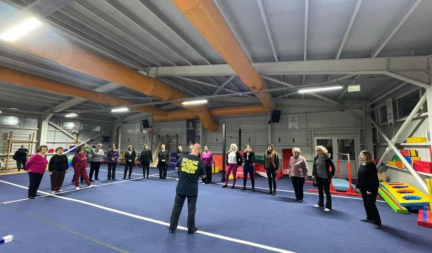 60 Yaş Üstü cimnastik kursları başladı