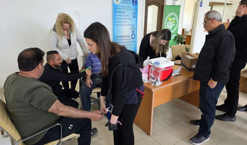 Mehmetçik'te prostat taraması yapıldı