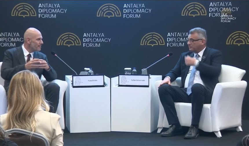 Antalya Diplomasi Forumu'nda Tufan Erhürman mesajı: 'Türkiye ile çözüm iradesi sürüyor'
