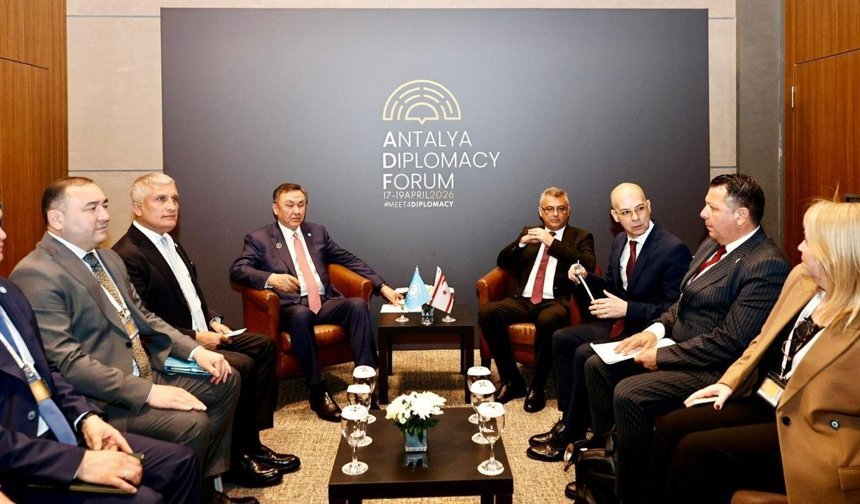 Erhürman, Türk Devletleri Teşkilatı Genel Sekreteri Ömüraliyev ile görüştü