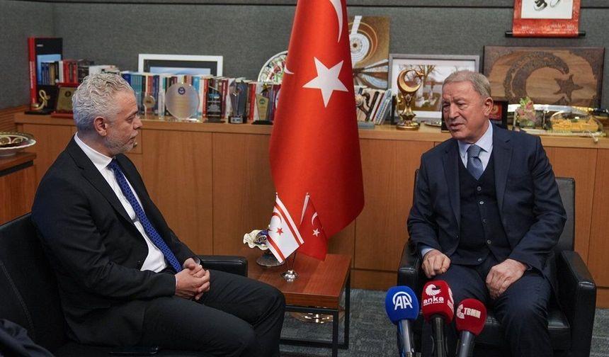 TBMM Milli Savunma Komisyonu Başkanı Akar Ankara Büyükelçisi İsmet Korukoğlu ile görüştü