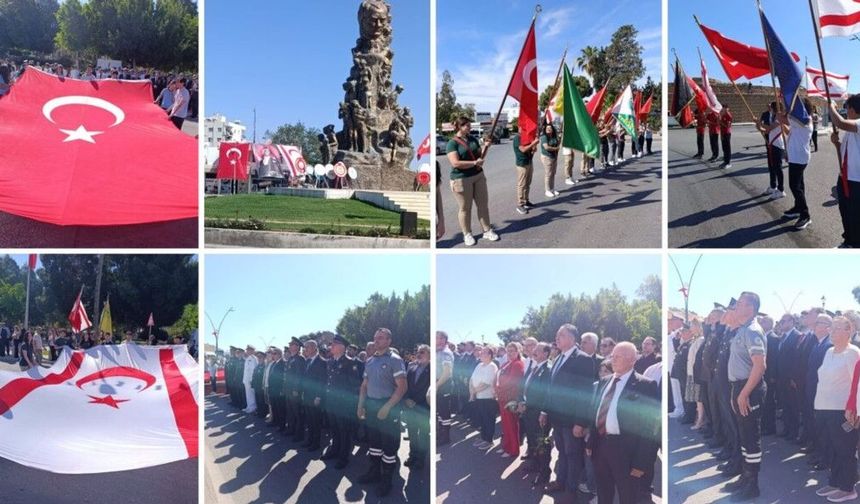 Gazimağusa'da 19 Mayıs törenle kutlandı
