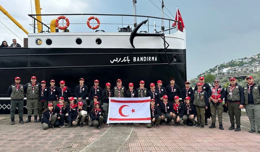 Kıbrıs Türk İzcilik Federasyonu, Samsun'da düzenlenen 'Kurtuluşa İlk Adım Milli Bilinç Kampı'na katıldı