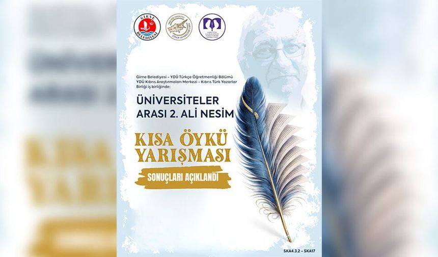 Ali Nesim Kısa Öykü Yarışması'nda dereceye girenler açıklandı