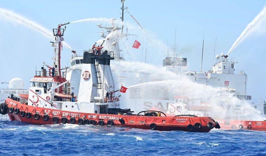 Caner Gönyeli Arama Kurtarma Tatbikatı'nın deniz safhası başarıyla icra edildi