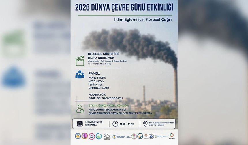 DAÜ'de Çevre Günü kapsamında 'Bir Başka Kıbrıs Yok' belgesel gösterimi ve panel düzenleniyor