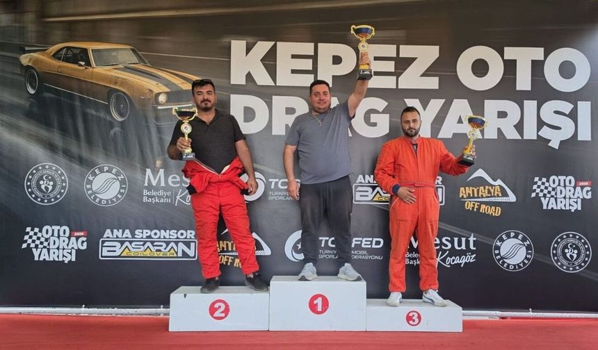 Drag sporcuları Antalya ve Güney Kıbrıs'tan kupalarla döndü