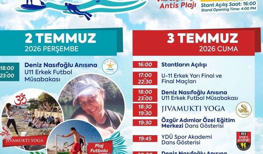 Karaoğlanoğlu Spor Oyunları ve Deniz Şenliği 2-5 Temmuz arasında yapılacak