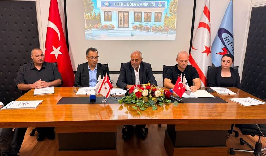 Kıb-Tek'ten Lefke'ye Yeni Hizmet Binası: Dördüncü Şubenin Sözleşmesi İmzalandı