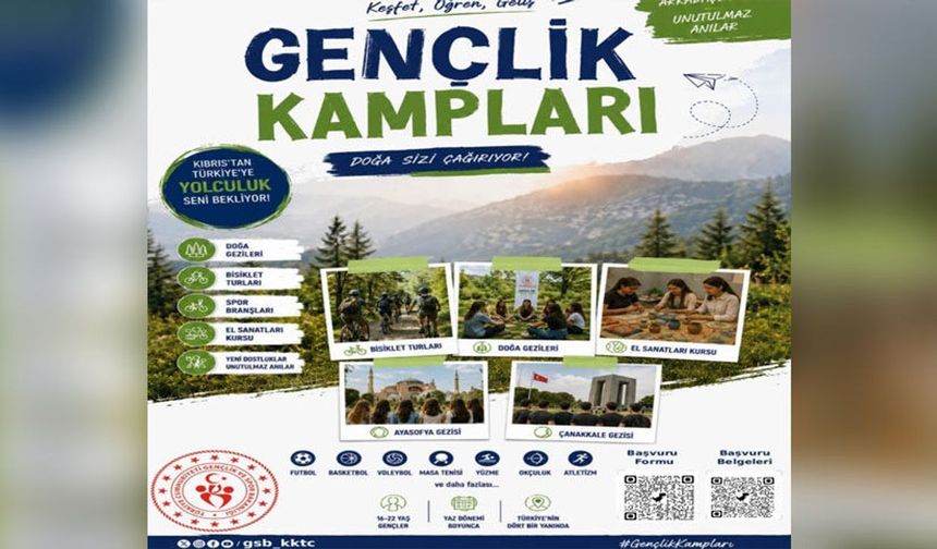 KKTC'den gençler Türkiye'deki kamplara bu yıl da katılabilecek